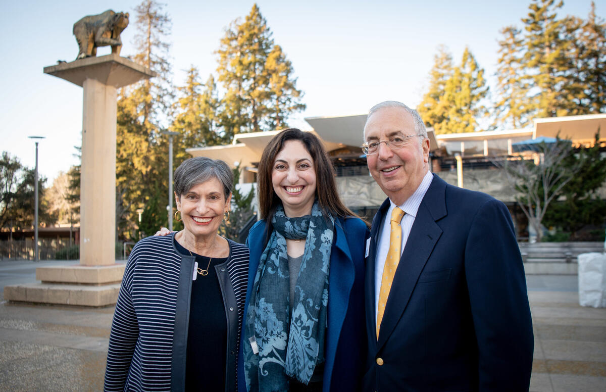 Colleen, Elise and Robert D. Haas at the grand opening of the Undocumented Community Resource Center.